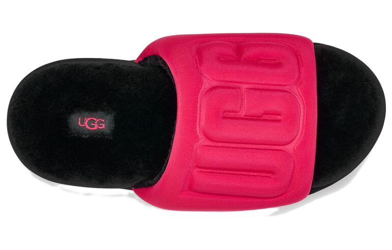 Purchase (Women) UGG Maxi Graphic Slide Radish Black 1131992-RHBL