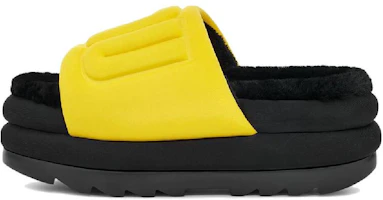 (Women) UGG Maxi Slide 'Cozy Thick Sole - Fashion Slipper Yellow' 1131992-CYBLC (Women) UGG Maxi Slide 'Cozy Thick Sole - Fashion Slipper Yellow' 1131992-CYBLC