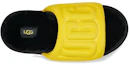 Shop UGG Maxi Slide 織物 舒適增高 時尚拖鞋 女款 黃色