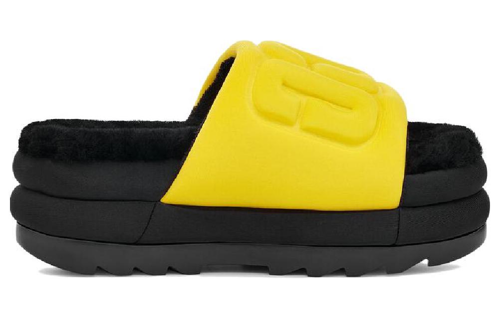 Details for UGG Maxi Slide 織物 舒適增高  時尚拖鞋 女款 黃色