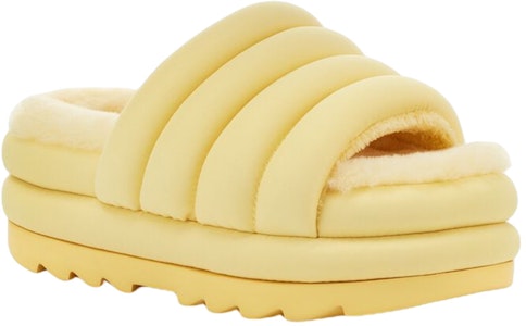 (W) UGG Maxi Slide 'Sandalia Moda Suela Gruesa Tejida Cómoda - Amarillo' 1126377-BPDD Lookbook (W) UGG Maxi Slide 'Sandalia Moda Suela Gruesa Tejida Cómoda - Amarillo' 1126377-BPDD