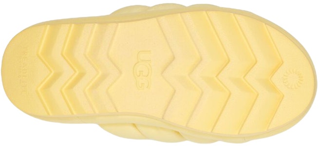 (W) UGG Maxi Slide 'Sandalia Moda Suela Gruesa Tejida Cómoda - Amarillo' 1126377-BPDD Purchase (W) UGG Maxi Slide 'Sandalia Moda Suela Gruesa Tejida Cómoda - Amarillo' 1126377-BPDD