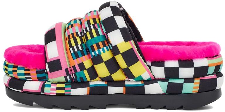 women-ugg-maxi-slide-black-checkerboard-platform-1130842-blkm