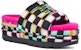(W) UGG Maxi Slide Hitam 'Checkerboard Platform' 1130842-BLKM