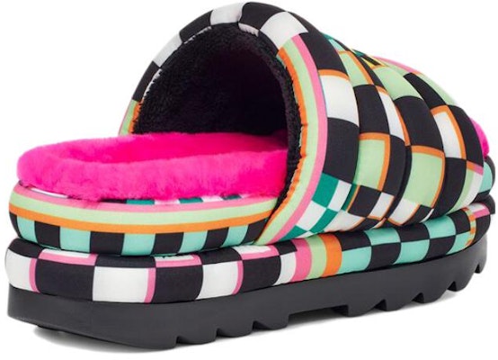 (W) UGG Maxi Slide Hitam 'Checkerboard Platform' 1130842-BLKM Shop (W) UGG Maxi Slide Hitam 'Checkerboard Platform' 1130842-BLKM