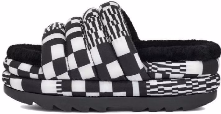 women-ugg-maxi-slide-black-white-checkerboard-platform-1130842-bwht