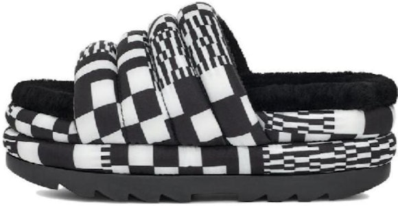 (W) UGG黑白格棋盘厚底休闲凉拖鞋 1130842-BWHT Buy (W) UGG黑白格棋盘厚底休闲凉拖鞋 1130842-BWHT