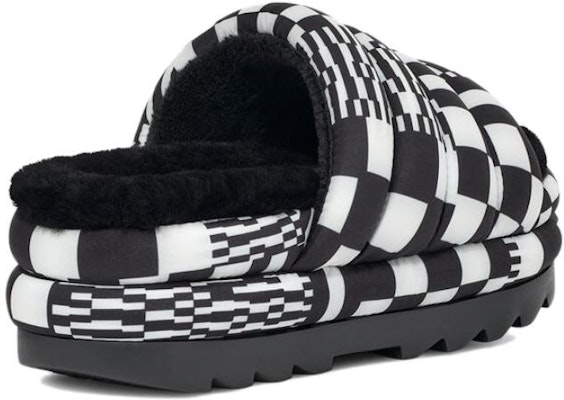 (W) UGG マキシスライド チェッカーボード (Maxi Slide Checkerboard) 1130842-BWHT Shop (W) UGG マキシスライド チェッカーボード (Maxi Slide Checkerboard) 1130842-BWHT