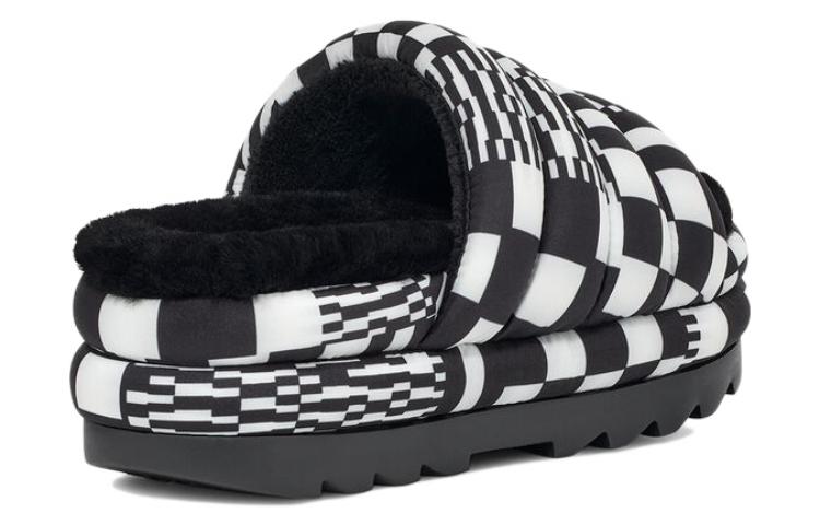 Shop (Women) UGG Maxi Slide Black White 'Checkerboard Platform' 1130842-BWHT