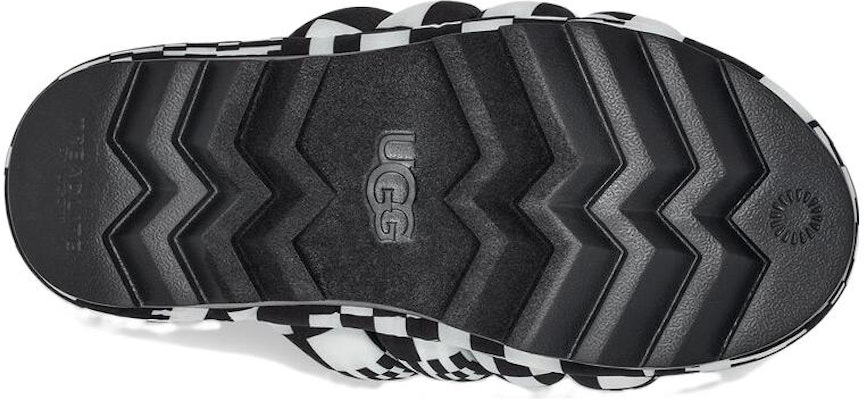 (W) UGG マキシスライド チェッカーボード (Maxi Slide Checkerboard) 1130842-BWHT Details for (W) UGG マキシスライド チェッカーボード (Maxi Slide Checkerboard) 1130842-BWHT