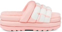 Order (W) UGG Maxi Slide Logo Merah Jambu Scallop 1127067-PSLP
