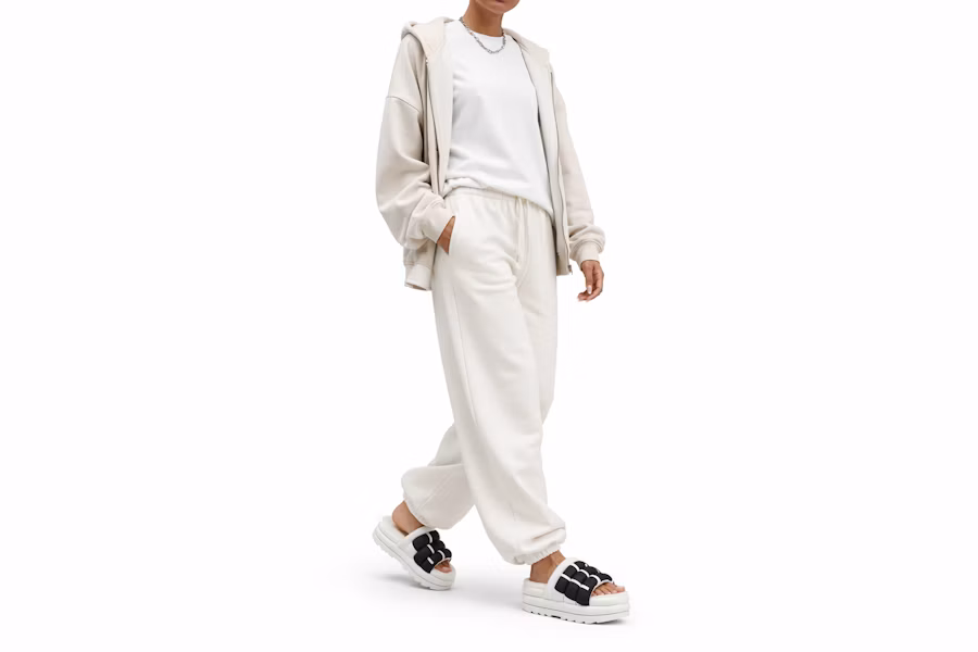 (女性款)UGG Maxi 休閒拖鞋 白色 1127067-WHT Order (女性款)UGG Maxi 休閒拖鞋 白色 1127067-WHT