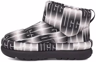 (Women) UGG Classic Maxi Wavelength Mini Boot 'Black and White' 1132915-BWHT (Women) UGG Classic Maxi Wavelength Mini Boot 'Black and White' 1132915-BWHT