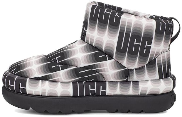 (Women) UGG Classic Maxi Wavelength Mini Boot 'Black and White' 1132915-BWHT Buy (Women) UGG Classic Maxi Wavelength Mini Boot 'Black and White' 1132915-BWHT