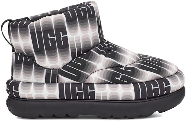 (Women) UGG Classic Maxi Wavelength Mini Boot 'Black and White' 1132915-BWHT Order (Women) UGG Classic Maxi Wavelength Mini Boot 'Black and White' 1132915-BWHT