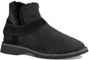 Shop UGG Mckay Boot 羊皮 圓頭加絨保暖 短筒 雪地靴 女款 黑色