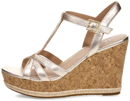 (Women) UGG Melissa 'Gold Cross-Strap Wedge Sandal' 1102786-GOLD (Women) UGG Melissa 'Gold Cross-Strap Wedge Sandal' 1102786-GOLD