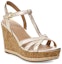Lookbook (W) UGG Melissa 'Sandal Wedge Tali Silang Emas' 1102786-GOLD