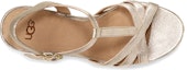 Shop (W) UGG Melissa 'Sandal Wedge Tali Silang Emas' 1102786-GOLD