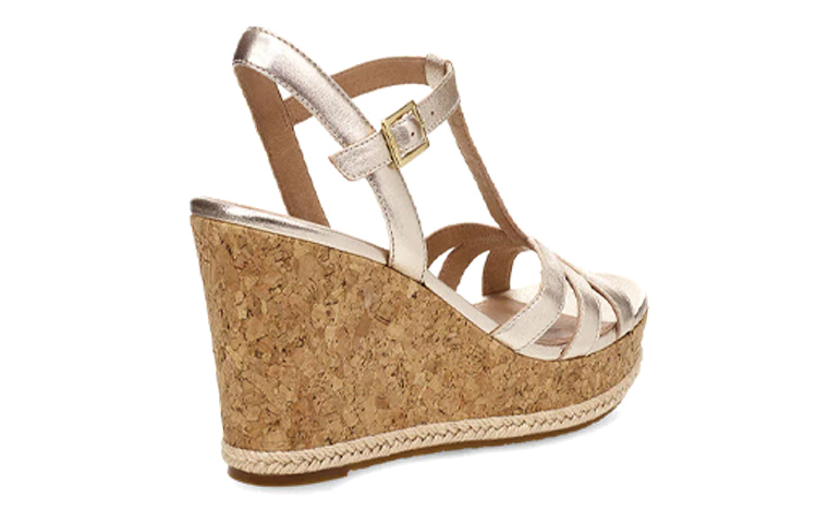 Purchase (W) UGG Melissa 'Sandalias de Cuña con Tiras Cruzadas Doradas' 1102786-GOLD