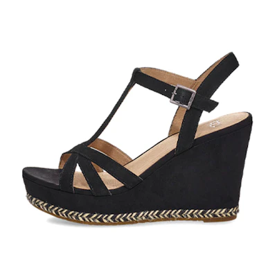 (W) UGG Melissa Wedge 'Black Strap'