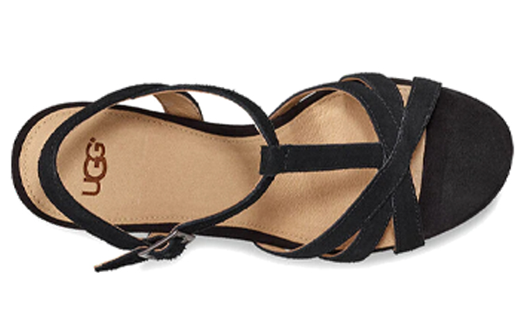 Shop (W) UGG Melissa Wedge 'Tali Hitam' 1102807-BLK