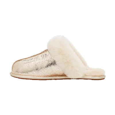 (W) UGG Metallic Leather Slipper 'Gold'