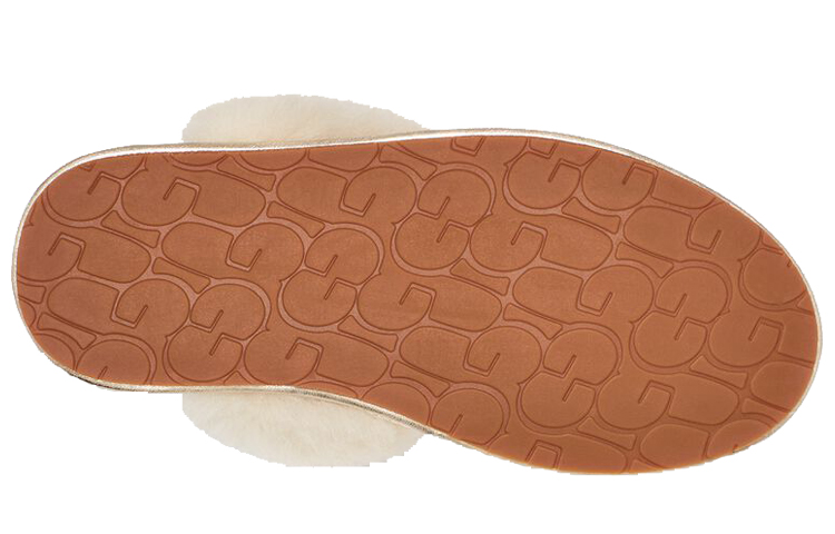 (W) UGG Metallic Leather Slipper 'Gold' 圖 5