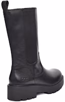 Lookbook (W) UGG Bot Tinggi Tengah 'Kulit Hitam Anti Air dengan Ritsleting' 1121056-BLK