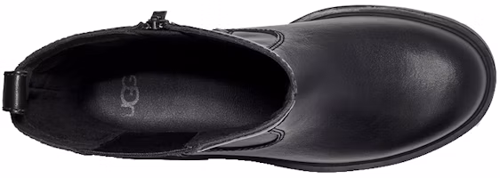 Shop (W) UGG Bot Tinggi Tengah 'Kulit Hitam Anti Air dengan Ritsleting' 1121056-BLK