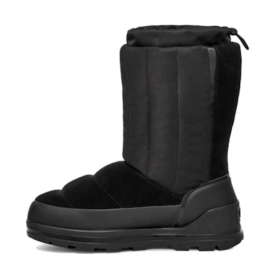 (W) UGG Mid-Calf Snow Boots 'CMFT Round Toe Fluff Black'