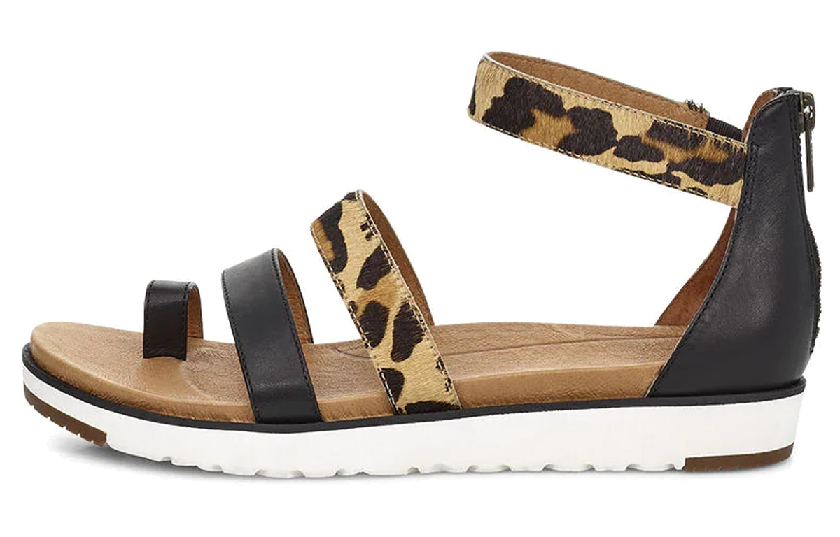 (W) UGG Mina Leopard Sandal
