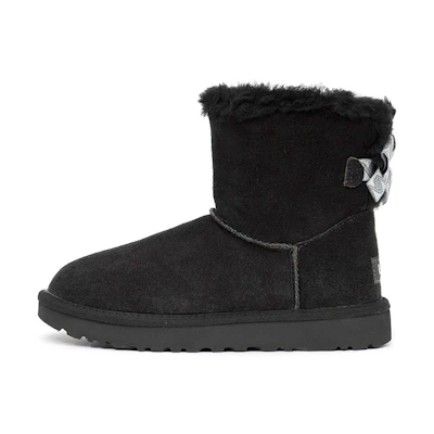 (W) UGG Mini Bailey Bow 'Black'