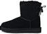 (W) UGG Mini Continuity Bow Fleece Lined Hitam 1110705-BLK
