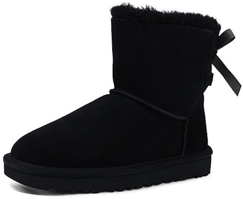 (W) UGG Mini Continuity Bow Fleece Lined Hitam 1110705-BLK Order (W) UGG Mini Continuity Bow Fleece Lined Hitam 1110705-BLK