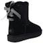 Shop (W) UGG Mini Continuity Bow Fleece Lined Hitam 1110705-BLK