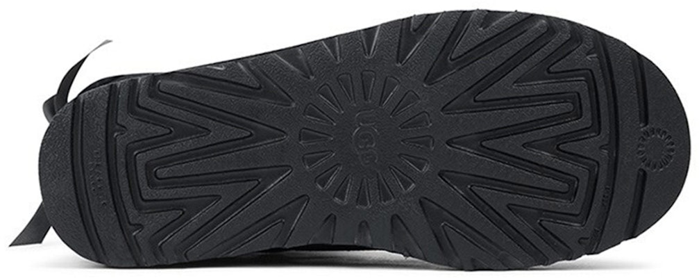 (W) UGG Mini Continuity Bow Fleece Lined Hitam 1110705-BLK Details for (W) UGG Mini Continuity Bow Fleece Lined Hitam 1110705-BLK