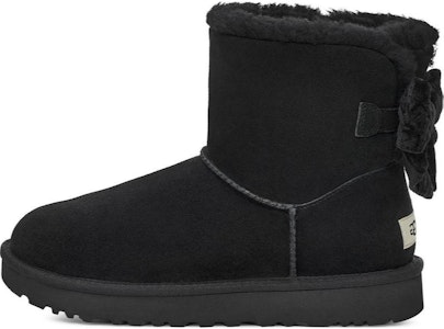 (W) UGG ミニベイリーボウ クラッシュベルベット ブーツ (ブラック) 1138172-BLK Buy (W) UGG ミニベイリーボウ クラッシュベルベット ブーツ (ブラック) 1138172-BLK