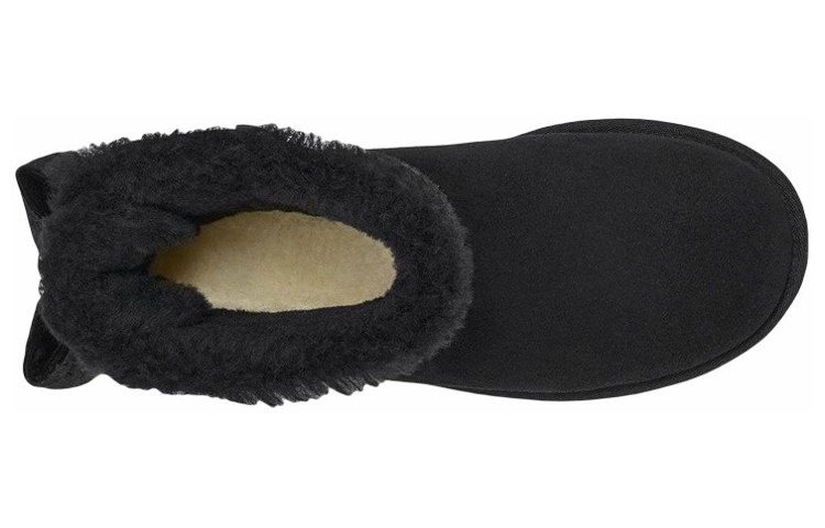 Purchase (W) UGG 미니 베일리 보우 크러쉬드 벨벳 부츠 '블랙' 1138172-BLK