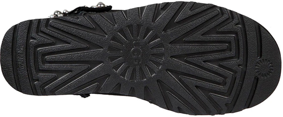 (W) UGG Mini Bailey Bow Hitam Berkilau 1019725-BLK Details for (W) UGG Mini Bailey Bow Hitam Berkilau 1019725-BLK