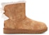 (W) UGG Mini Bailey Bow Glimmer Chestnut - But Mini Bailey Bow Glimmer Coklat. 1125795-CHE
