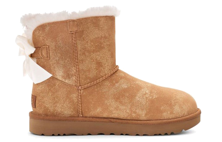 Lookbook (W) UGG Mini Bailey Bow Glimmer Chestnut Damen-Boots 1125795-CHE