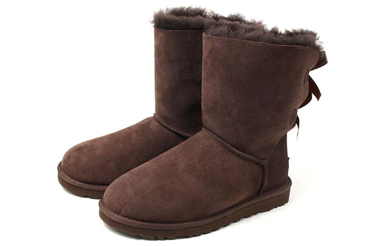 (W) UGG Mini Bailey Bow II 'Chocolate' 圖 3