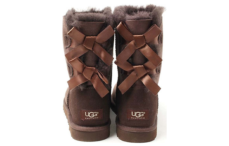 (W) UGG Mini Bailey Bow II 'Chocolate' 圖 4