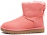 (W) UGG Mini Bailey Bow II Berbulu Merah Jambu 1016501-LNT