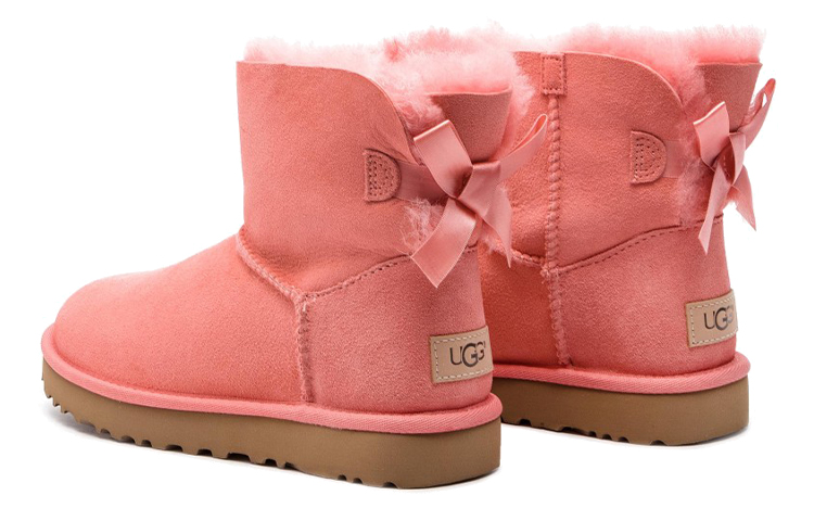 (W) UGG Mini Bailey Bow II Fleece Lined Pink 圖 4