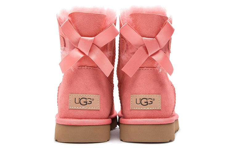 (W) UGG Mini Bailey Bow II Fleece Lined Pink 圖 5