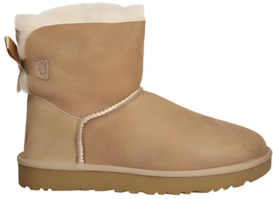 (Women) UGG Mini Bailey Bow II 'Sand' 1016501-SAN Order (Women) UGG Mini Bailey Bow II 'Sand' 1016501-SAN