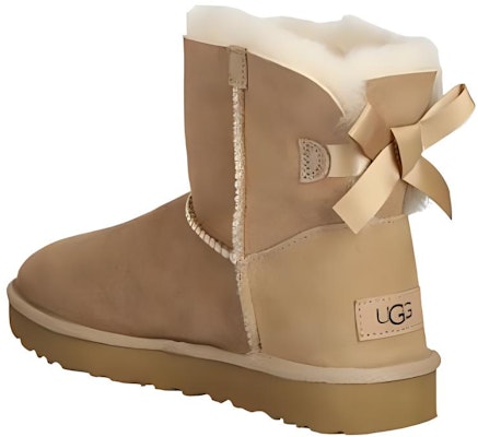 (Women) UGG Mini Bailey Bow II 'Sand' 1016501-SAN Purchase (Women) UGG Mini Bailey Bow II 'Sand' 1016501-SAN