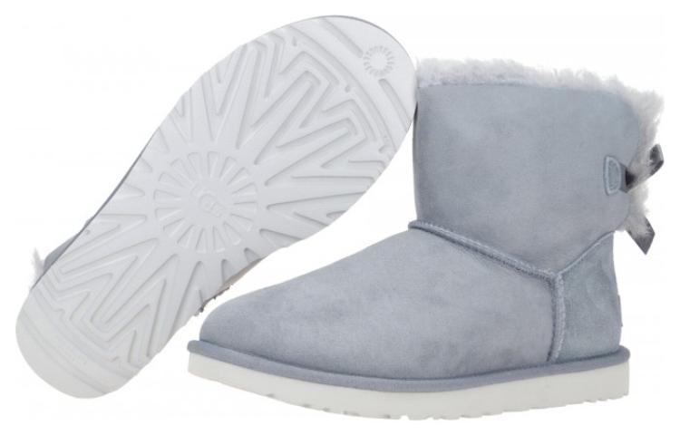 Sizing (W) UGG Mini Bailey Bow II Stiefel ''Grau'' 1016501-AFG